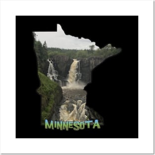 Minnesota Outline (Grand Portage State Park) Posters and Art